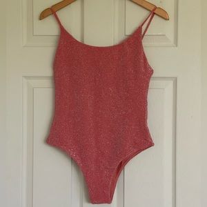 MIKOH lele lurex one piece swimsuit in size XL